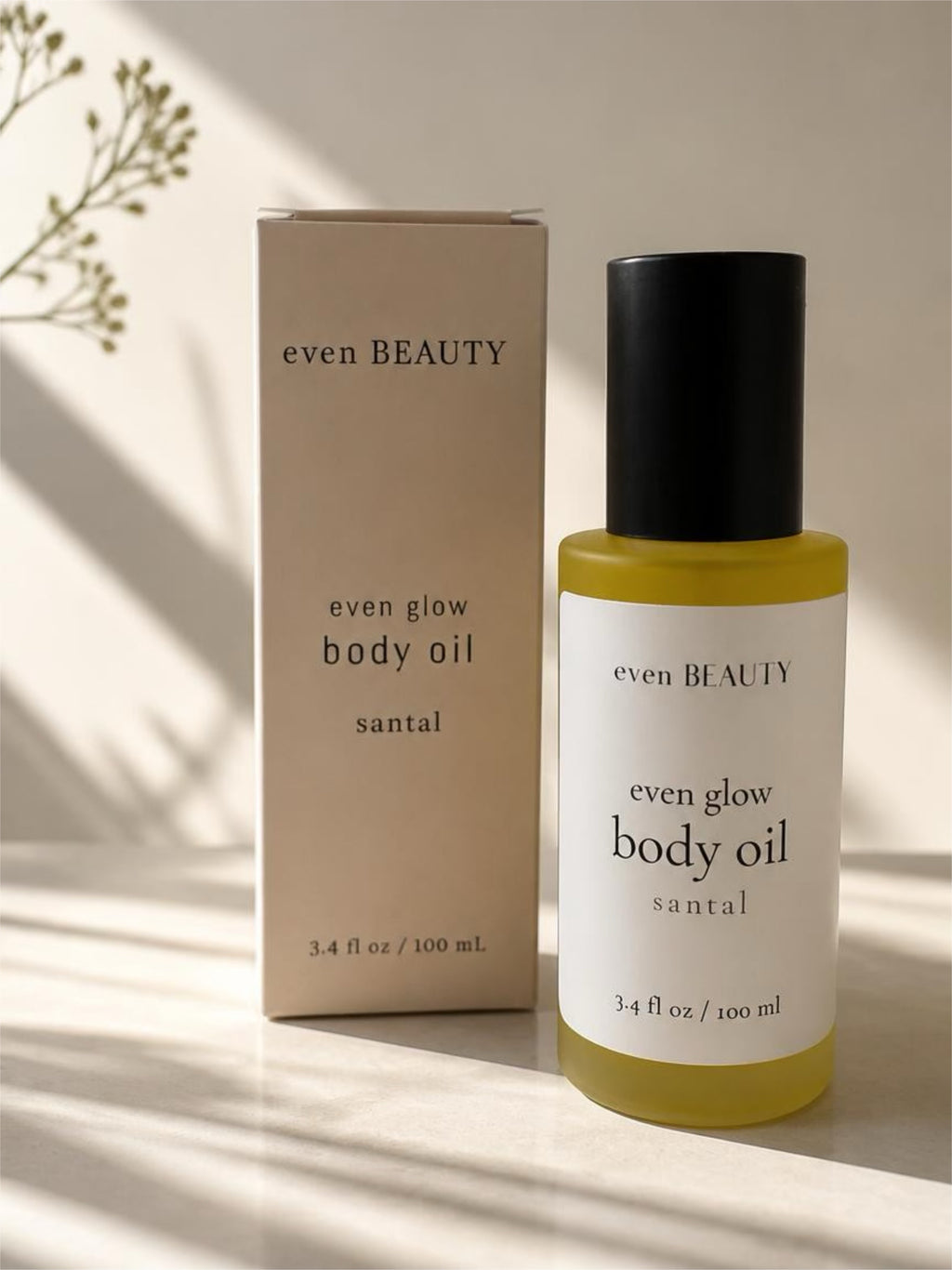 even glow body oil - santal